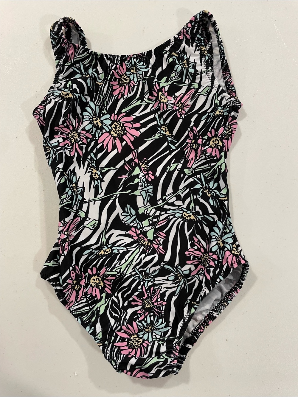 Foxy’s 8/CM Floral Zebra Leotard